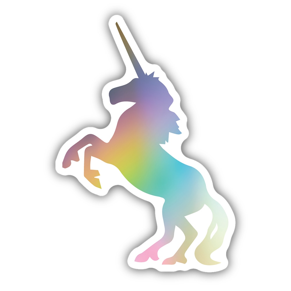 Stickers Northwest, 3", Sticker, Rainbow Unicorn